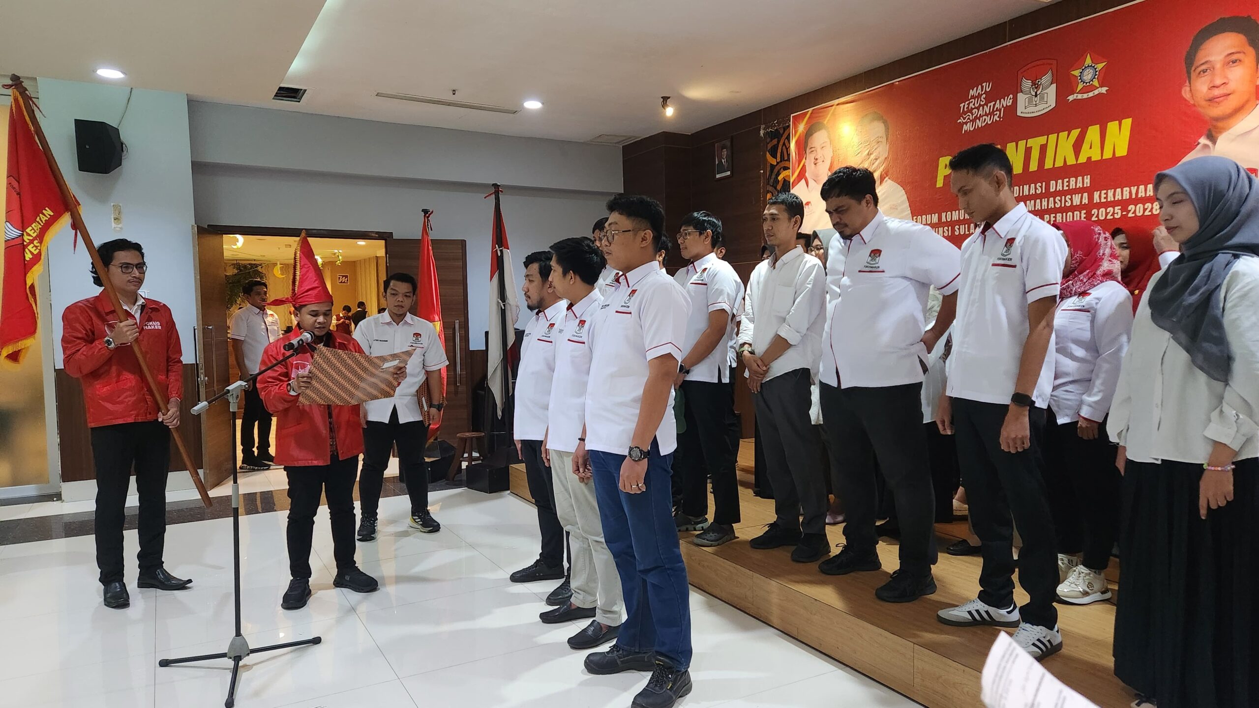 Lantik Fokusmaker Sulsel, Ketua DPP Golkar Bidang Pemuda Targetkan 2 Juta Pemuda