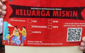 Tanggapan Mensos Perihal Mundurnya Sejumlah Penerima Bansos Sebab Enggan Ditempeli Stiker “Keluarga Miskin”